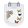 Tampa de Vaso Poliéster Decorada Borboleta Elite Transparente para louça Celite - 1