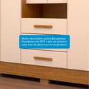 Ver mais imagens de Guarda-Roupa Casal 6 Portas 3 Gavetas Capelinha com Espelho 100% MDF 179cm Nerina Espresso Móveis Off White/Cinamomo