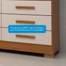 Guarda-roupa Casal 178,80cm 6 Portas 9 Gavetas Capelinha com Espelho 100% Mdf Débora  - 8