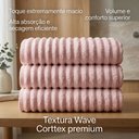 Ver imagem 6 de Jogo de Toalha Banho Banhão Premium Wave 3 Peças 100% Algodão Super Macio Premium Casa Dona