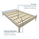 Ver imagem 5 de Cama Queen 168,5cm Turca Slim em Madeira Maciça