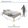 Cama Queen 168,5cm Turca Slim em Madeira Maciça - 3