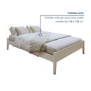 Ver imagem 7 de Cama Queen 168,5cm Turca Slim em Madeira Maciça