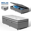 Ver imagem 4 de Cama Box Baú com Colchão de Molas Ensacadas Luve Solteiro 88cm