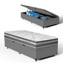 Ver imagem 1 de Cama Box Baú com Colchão de Molas Ensacadas Luve Solteiro 88cm