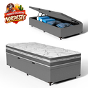 Ver imagem 3 de Cama Box Baú com Colchão de Molas Ensacadas Luve Solteiro 88cm