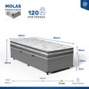 Ver imagem 5 de Cama Box Baú com Colchão de Molas Ensacadas Luve Solteiro 88cm