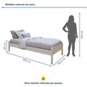 Ver imagem 3 de Cama Solteiro Turca Slim em Madeira Maciça
