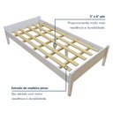 Ver imagem 5 de Cama Solteiro Turca Slim em Madeira Maciça