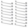 Alça de Apoio Barra 80cm Inox Kit 17 Unidades Deficiente Idoso Banheiro Box Quarto Acessibilidade Su - 1