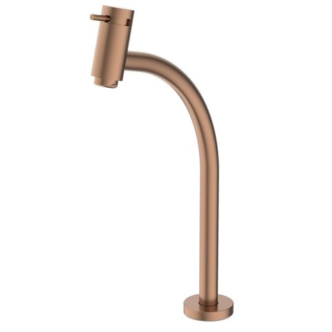 Torneira para Lavatório de Mesa Bica Alta Basic Celite Rosa/Rose Gold Matte