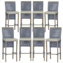 Ver imagem 1 de 8 Banqueta em Alumínio Roma Fendi Corda Náutica Tecido 3