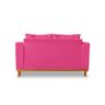 Sofá Namoradeira Viena 02 Lugares Com Almofadas Decorativa Suede Pink - Madeira Prima Deccor - 5