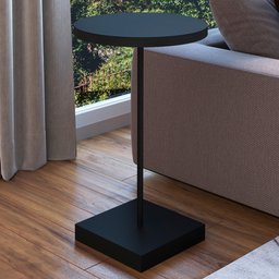 Mesa Lateral Geométrica 35cm 27860 Artesano - Nero/preto - 1