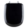 Assento Sanitário Almofadado Sabatini Preto para Louça Icasa - 1