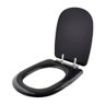 Assento Sanitário Almofadado Sabatini Preto para Louça Icasa - 6