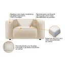 Ver imagem 4 de Poltrona Decorativa Cecília Bouclé