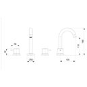 Ver imagem 2 de Misturador para Lavatório de Mesa com 3 Furos e Válvula de Escoamento Basic Celite