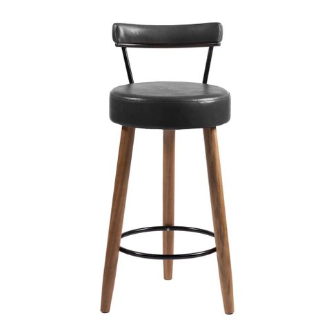 Banqueta Alta para Cozinha Área Gourmet Nápoles Couríssimo Preto - Desk Design