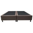 Ver imagem 6 de Base Box para Cama Casal Queen 158x198cm Bipartido Liz S05 Sintético Marrom - Mpozenato