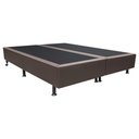 Ver imagem 1 de Base Box para Cama Casal Queen 158x198cm Bipartido Liz S05 Sintético Marrom - Mpozenato