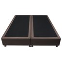 Ver imagem 5 de Base Box para Cama Casal Queen 158x198cm Bipartido Liz S05 Sintético Marrom - Mpozenato