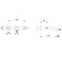 Ver imagem 2 de Misturador para Lavatório de Parede com Válvula de Escoamento Elite Celite