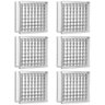 Kit 6 Tijolos Bloco de Vidro Crystal 19x19x8 Tradestar - 1