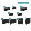 Ver imagem 5 de Cozinha Completa Atlanta 17 Portas 4 Gavetas MDF 390cm Preto Touch Carraro