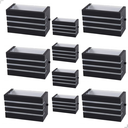 Ver imagem 1 de Kit com 10 Arandelas Frisada de 15cm:preto