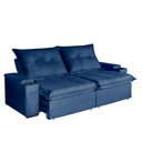 Ver imagem 1 de Sofá 4 Lugares 2,50m Retrátil e Reclinável Ravi Bom Pastor