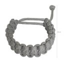 Ver imagem 3 de Pulseira Paracord 550lb Bracelete Tático 2,5m Corda de Sobrevivência Cinza
