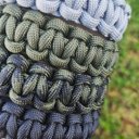 Ver imagem 6 de Pulseira Paracord 550lb Bracelete Tático 2,5m Corda de Sobrevivência Cinza
