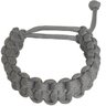 Pulseira Paracord 550lb Bracelete Tático 2,5m Corda de Sobrevivência Cinza - 1