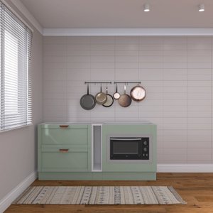 Cozinha Modulada 3 Peças 3 Balcões sem Tampo Arizona Cabecasa Madeiramadeira