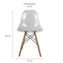 Ver imagem 3 de Cadeira Eiffel Charles Eames Cristal transparente