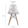 Cadeira Eiffel Charles Eames Cristal transparente - 3