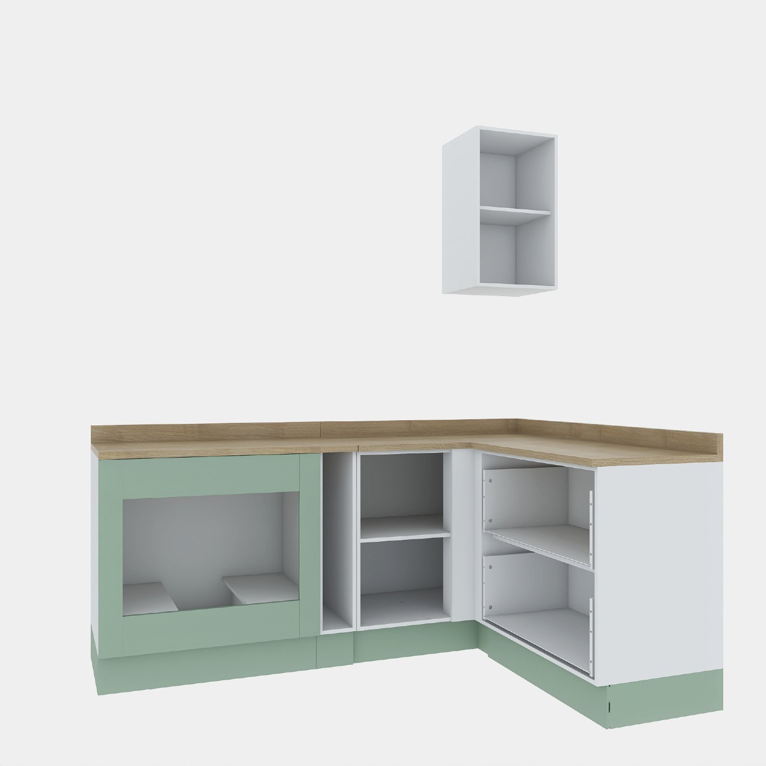 Cozinha Modulada 5 Peças 4 Balcões 1 Aéreo com Tampo Arizona Cabecasa Madeiramadeira - 2