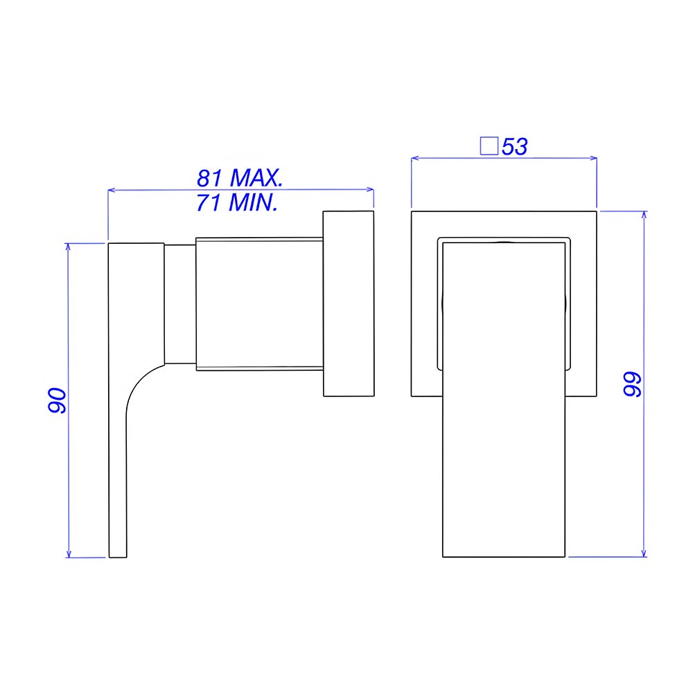 Acabamento para Registro de Pressão Deca Unic 1/2" e 3/4" Black Matte - 3