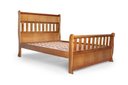 Ver imagem 3 de Cama Nathalia 1,60 Madeira Maciça Marrom/Mogno Mel