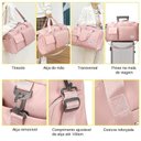 Ver imagem 3 de Bolsa Mala com Porta Tênis Lorben Impermeável Unissex Alça Regulável Academia Viagem