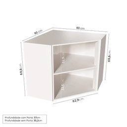 Cozinha Modulada 3 Peças 3 Aéreos Arizona Cabecasa Madeiramadeira - 3