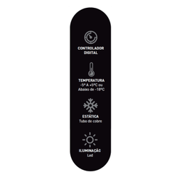 Ilha de Congelados Polar Dupla Ação Vidro Reto 2m Light 127v - 2