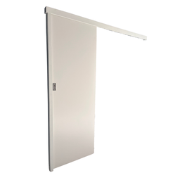 Porta Correr Branca 80x210 C/kit Completa - 2