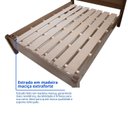 Ver imagem 7 de Cama Casal 100% MDF Plus 125cm x 150cm Jaspe Marrom/Castanho/Off White