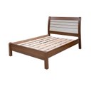 Ver imagem 2 de Cama Casal 100% MDF Plus 125cm x 150cm Jaspe Marrom/Castanho/Off White
