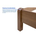 Ver imagem 6 de Cama Casal 100% MDF Plus 125cm x 150cm Jaspe Marrom/Castanho/Off White