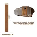 Ver imagem 2 de Painel Ripado Placa 40 cm X 250 cm MDF e MDP Nature Linea Brasil