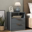 Ver imagem 1 de Mesa de Cabeceira Divino 2 Gavetas 100% Mdf