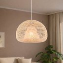 Ver imagem 1 de Pendente em Fibra Rattan Natural 44 X 32 Quarto Fib07